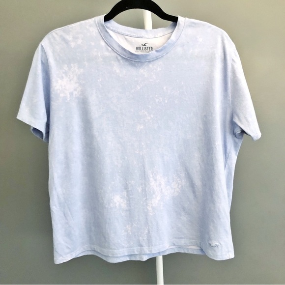 Hollister Tops - Hollister Pastel Blue Casual Relaxed Fit Short Sleeves T Shirt Tee. Large.